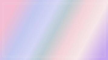 schattige pastel gradiënt regenboog frame achtergrond, perfect voor behang, achtergrond, briefkaart vector