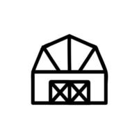 huis boerderij pictogram vector. geïsoleerde contour symbool illustratie vector