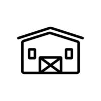 boerderij huis pictogram vector. geïsoleerde contour symbool illustratie vector