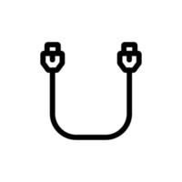 kabel internet pictogram vector. geïsoleerde contour symbool illustratie vector