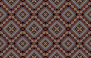 geometrische etnische naadloze patroon. decoratieve bloem en sier. inheemse traditionele stijl. ontwerp voor achtergrond, behang, textuur, stof, kleding, tapijt, borduurwerk vector