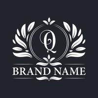 vintage luxe gouden q letter logo ontwerp. vector