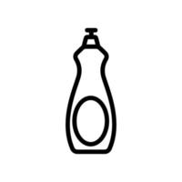 wasmiddel fles pictogram vector overzicht illustratie