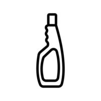 bleekmiddel fles pictogram vector overzicht illustratie