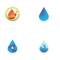 waterdruppel logo sjabloon vector