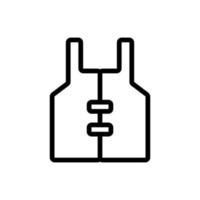 reddingsvest pictogram vector. geïsoleerde contour symbool illustratie vector