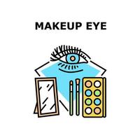 make-up oog accessoire concept kleur illustratie vector