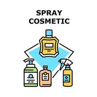 spray cosmetische vector concept kleur illustratie