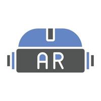 ar helm pictogramstijl vector