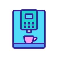 geautomatiseerde koffiemachine pictogram vector overzicht illustratie