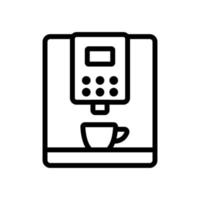 geautomatiseerde koffiemachine pictogram vector overzicht illustratie