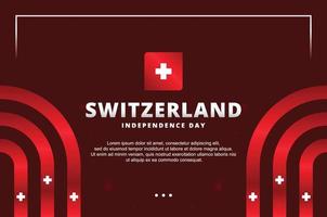 zwitserland onafhankelijkheidsdag ontwerp achtergrond voor internationaal moment vector