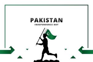 pakistan onafhankelijkheidsdag ontwerp achtergrond voor internationaal moment vector