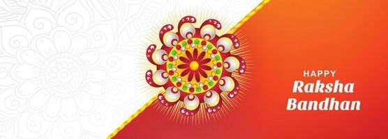 gelukkige raksha bandhan banner festival kaart achtergrond vector