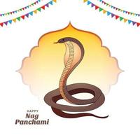 hindoe festival happy zeur panchami viering achtergrond vector