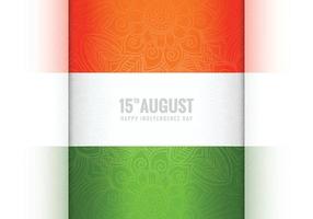 driekleurige Indiase vlagviering creatief kaartontwerp vector