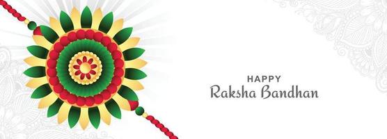Indiase festival raksha bandhan wensen kaart viering banner ontwerp vector