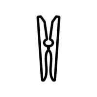 wasknijper pictogram vector. geïsoleerde contour symbool illustratie vector