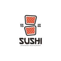 sushi logo Japans restaurant vector