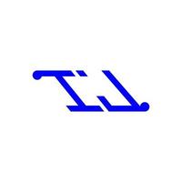 ij letter logo creatief ontwerp met vectorafbeelding vector
