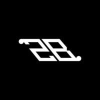 zb letter logo creatief ontwerp met vectorafbeelding vector