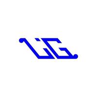 lg letter logo creatief ontwerp met vectorafbeelding vector