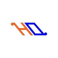 ho letter logo creatief ontwerp met vectorafbeelding vector