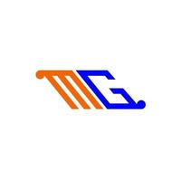 mg letter logo creatief ontwerp met vectorafbeelding vector