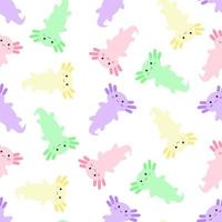 leuke tekenfilm axolotl. naadloos patroon. vector. vector