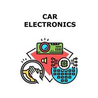 auto elektronica vector concept kleur illustratie