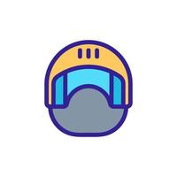 helm paard vector. geïsoleerde contour symbool illustratie vector