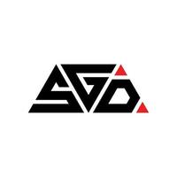 sgd driehoek brief logo ontwerp met driehoekige vorm. sgd driehoek logo ontwerp monogram. sgd driehoek vector logo sjabloon met rode kleur. sgd driehoekig logo eenvoudig, elegant en luxueus logo. sgd