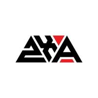 zxa driehoek brief logo ontwerp met driehoekige vorm. zxa driehoek logo ontwerp monogram. zxa driehoek vector logo sjabloon met rode kleur. zxa driehoekig logo eenvoudig, elegant en luxueus logo. zxa