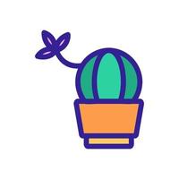 cactuspictogram vector. geïsoleerde contour symbool illustratie vector