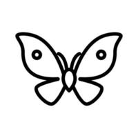 vlinder pictogram vector. geïsoleerde contour symbool illustratie vector