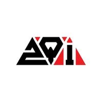 zqi driehoek brief logo ontwerp met driehoekige vorm. zqi driehoek logo ontwerp monogram. zqi driehoek vector logo sjabloon met rode kleur. zqi driehoekig logo eenvoudig, elegant en luxueus logo. zqi