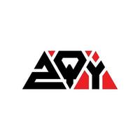zqy driehoek brief logo ontwerp met driehoekige vorm. zqy driehoek logo ontwerp monogram. zqy driehoek vector logo sjabloon met rode kleur. zqy driehoekig logo eenvoudig, elegant en luxueus logo. zqy