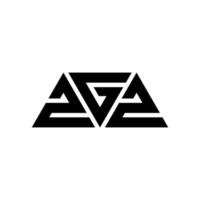 zgz driehoek brief logo ontwerp met driehoekige vorm. zgz driehoek logo ontwerp monogram. zgz driehoek vector logo sjabloon met rode kleur. zgz driehoekig logo eenvoudig, elegant en luxueus logo. zgz