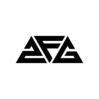 zfg driehoek brief logo ontwerp met driehoekige vorm. zfg driehoek logo ontwerp monogram. zfg driehoek vector logo sjabloon met rode kleur. zfg driehoekig logo eenvoudig, elegant en luxueus logo. zfg