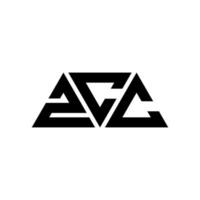 zcc driehoek brief logo ontwerp met driehoekige vorm. zcc driehoek logo ontwerp monogram. zcc driehoek vector logo sjabloon met rode kleur. zcc driehoekig logo eenvoudig, elegant en luxueus logo. zcc