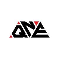 qne driehoek brief logo ontwerp met driehoekige vorm. qne driehoek logo ontwerp monogram. qne driehoek vector logo sjabloon met rode kleur. qne driehoekig logo eenvoudig, elegant en luxueus logo. qne