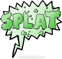 toespraak bubble cartoon splat vector