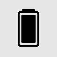 batterij vectorpictogram, ladingssymbool. eenvoudig, plat ontwerp voor web of mobiele app vector