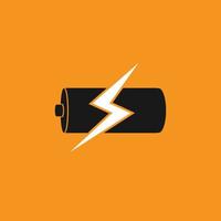 batterij vectorpictogram, ladingssymbool. eenvoudig, plat ontwerp voor web of mobiele app vector