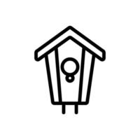 vogel huis pictogram vector. geïsoleerde contour symbool illustratie vector