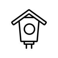 vogel huis pictogram vector. geïsoleerde contour symbool illustratie vector