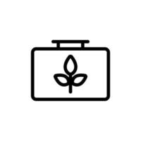 biobrandstof pictogram vector. geïsoleerde contour symbool illustratie vector