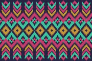 ikat etnische Azteekse patroon. tribal gestreept traditioneel. ontwerp voor achtergrond,tapijt,behang,kleding,inwikkeling,batik,stof,vector illustration.embroidery stijl. vector