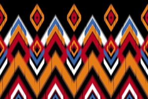 geometrische etnische oosterse patroon. ikat gestreept traditioneel. ontwerp voor achtergrond,tapijt,behang,kleding,inwikkeling,batik,stof,vector illustration.embroidery stijl. vector