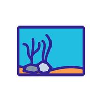 aquarium pictogram vector. geïsoleerde contour symbool illustratie vector